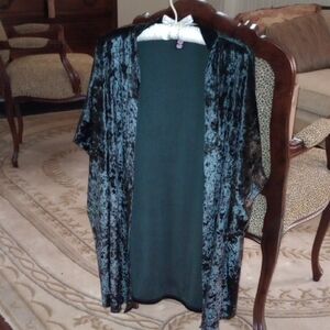 EUC VTG VICTORIA'S SECRET Luxe Crushed  Velvet Sexy Robe